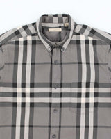 Vintage Burberry Checked Long Sleeve Shirt - M