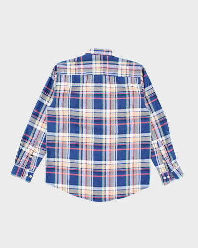Vintage Burberry Checked Long Sleeve Shirt - L