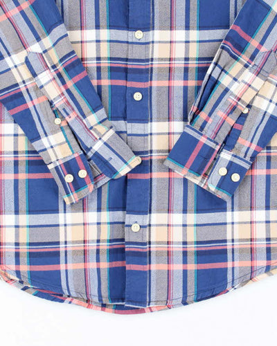 Vintage Burberry Checked Long Sleeve Shirt - L