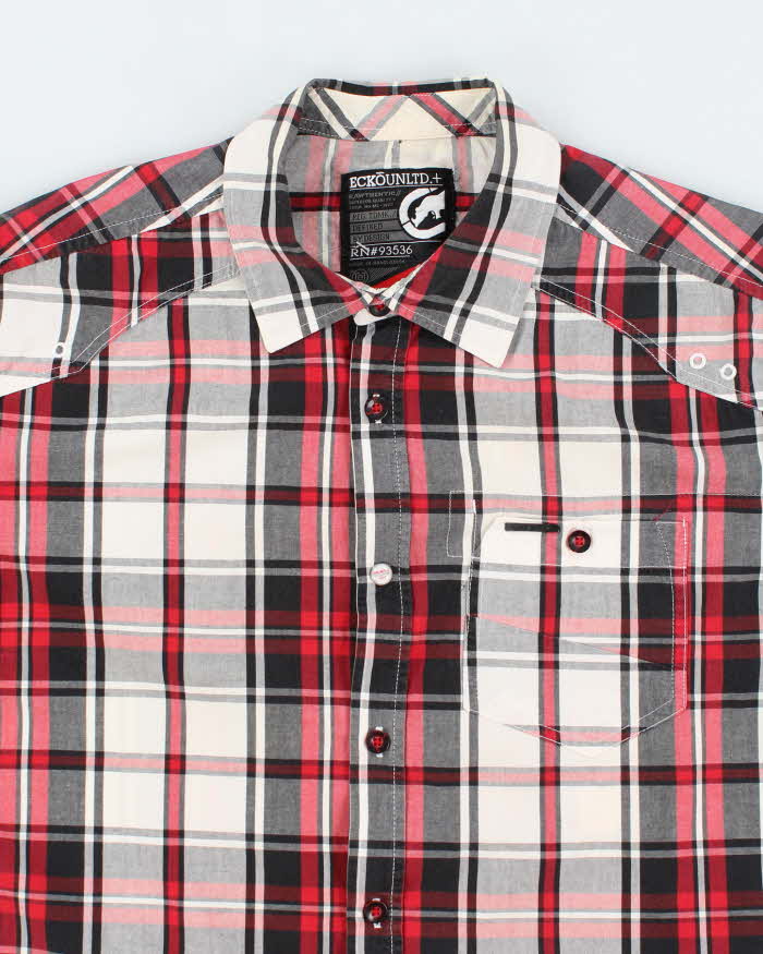 Vintage 00s Ecko Unltd Check Short Sleeve Shirt - L