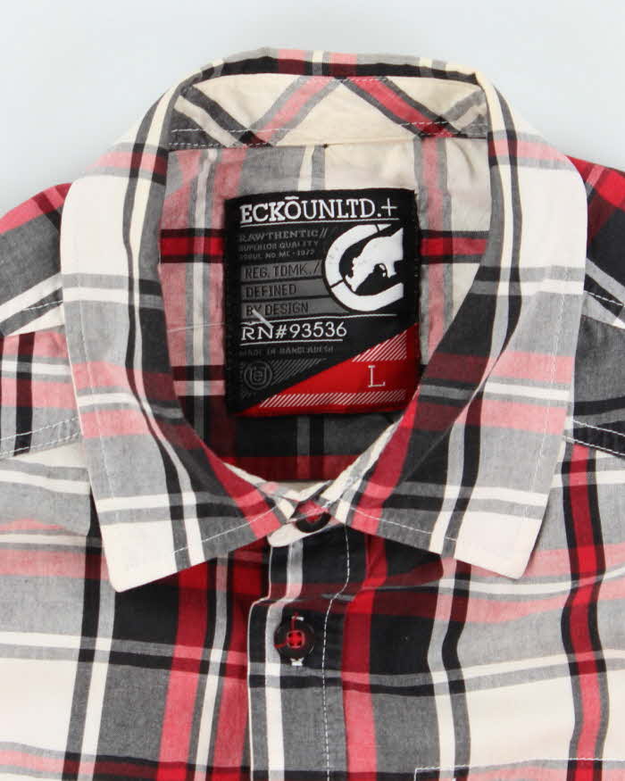 Vintage 00s Ecko Unltd Check Short Sleeve Shirt - L