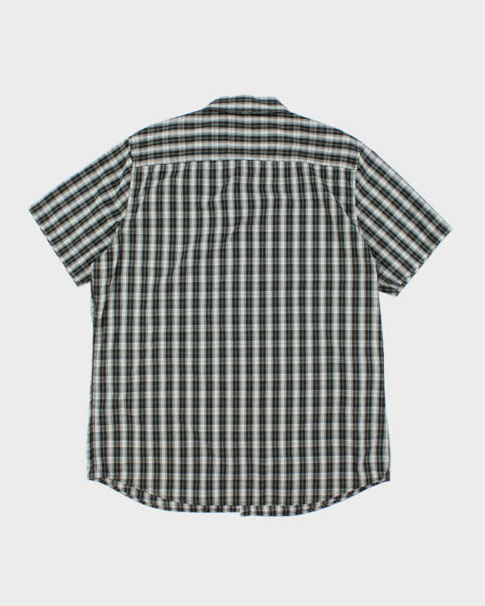 Vintage 00s Fox Check Short Sleeve Shirt - XL