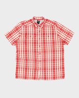 Vintage The North Face Check Short Sleeve Shirt - L