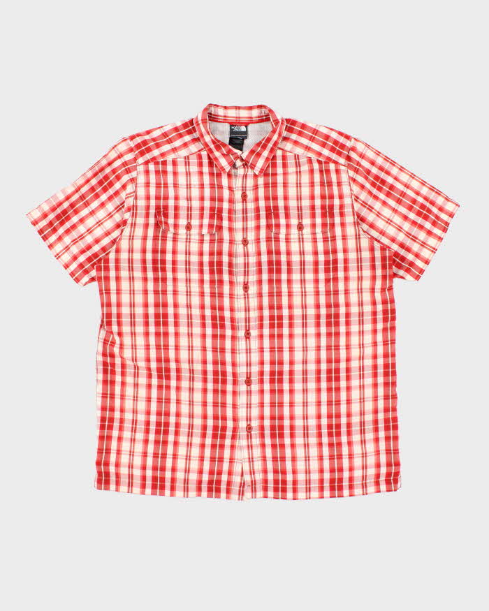 Vintage The North Face Check Short Sleeve Shirt - L