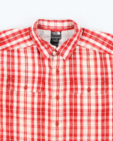 Vintage The North Face Check Short Sleeve Shirt - L