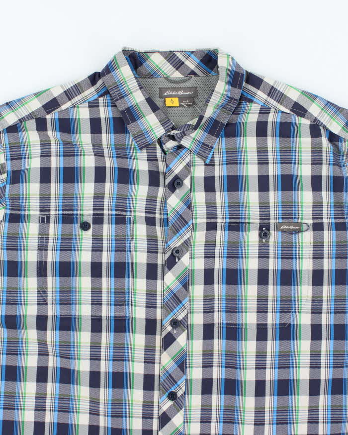 Vintage Eddie Bauer Check Short Sleeve Shirt - L