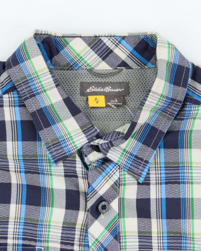 Vintage Eddie Bauer Check Short Sleeve Shirt - L