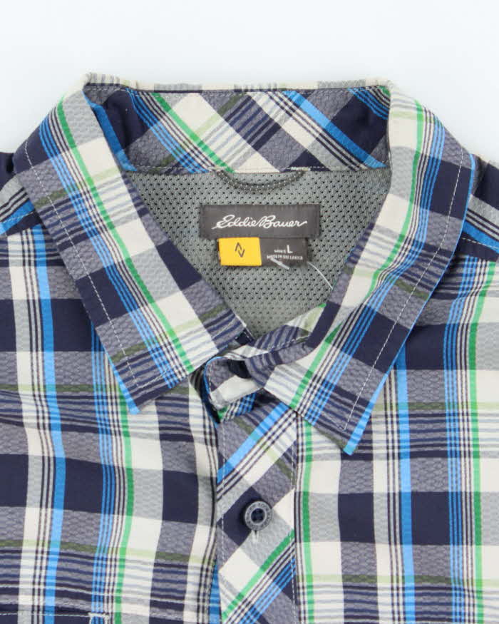 Vintage Eddie Bauer Check Short Sleeve Shirt - L