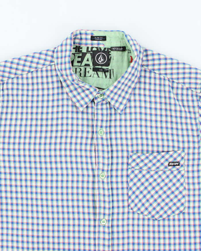 Vintage 00s Volcom Short Sleeve Shirt - L