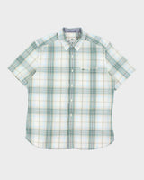 Vintage Lacoste Checked Short Sleeve Shirt - XL