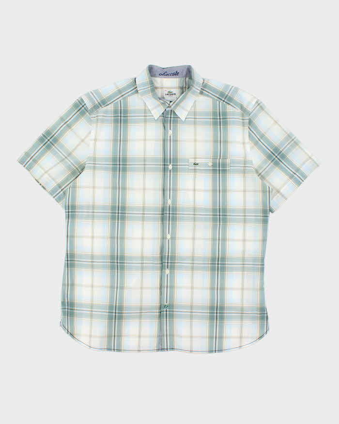 Vintage Lacoste Checked Short Sleeve Shirt - XL