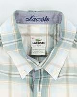 Vintage Lacoste Checked Short Sleeve Shirt - XL