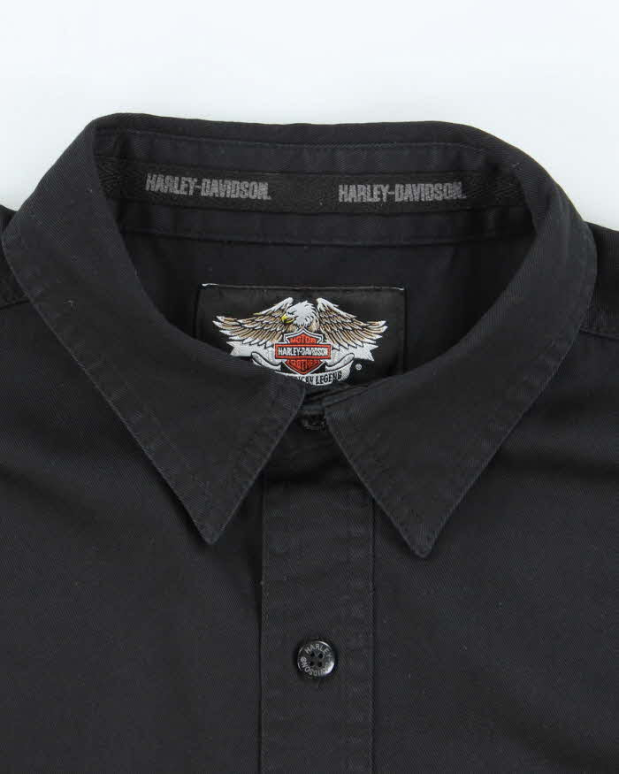 Vintage Harley Davidson Embroidered Shirt - L