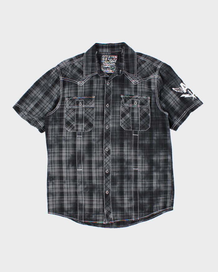 Vintage Y2k 00s Affliction Embroidered Shirt - L