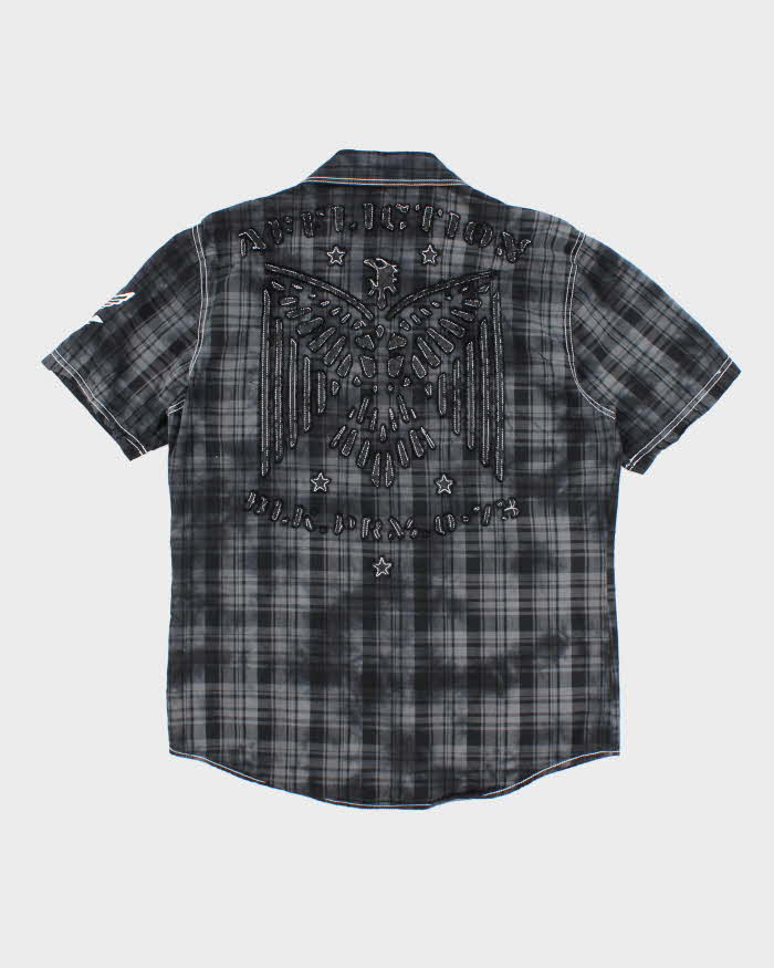 Vintage Y2k 00s Affliction Embroidered Shirt - L