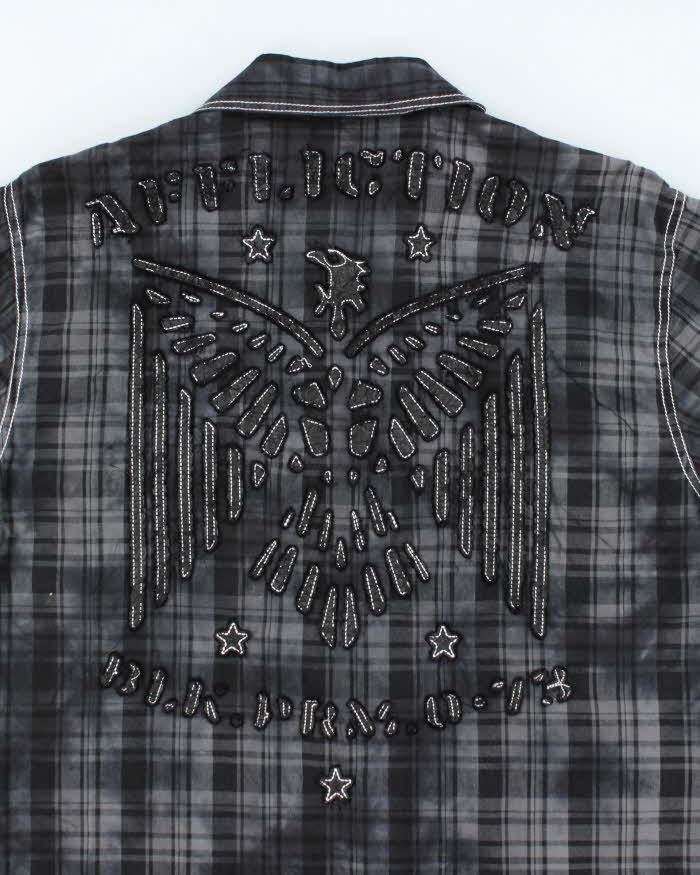 Vintage Y2k 00s Affliction Embroidered Shirt - L
