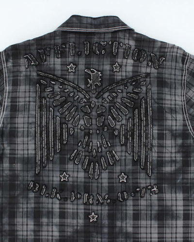 Vintage Y2k 00s Affliction Embroidered Shirt - L