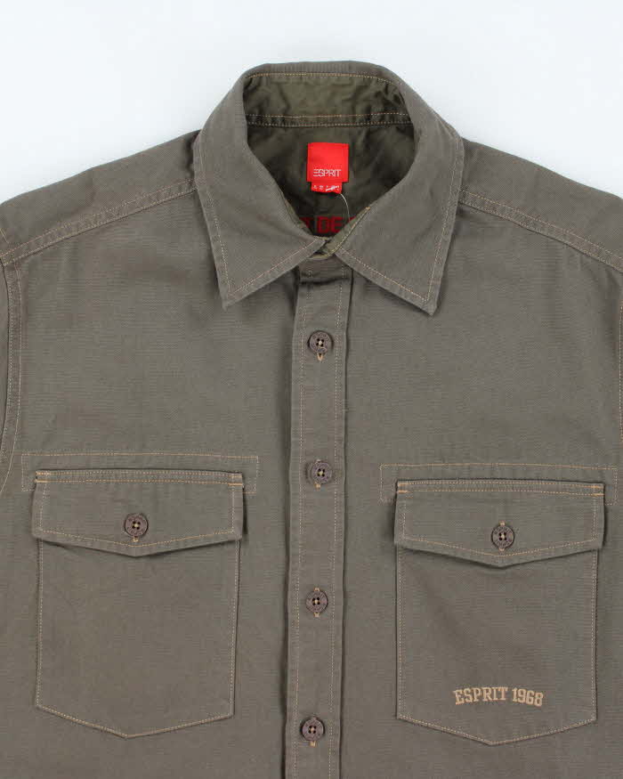 Vintage 00s Esprit Heavyweight Long Sleeve Shirt - M