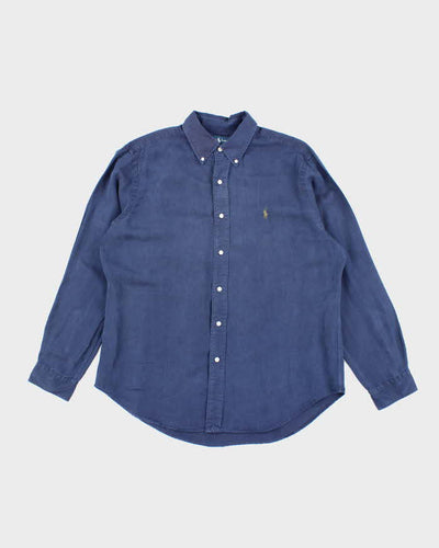 Vintage Ralph Lauren Linen Long Sleeve Shirt - L