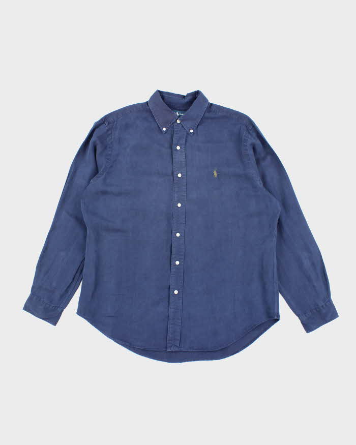 Vintage Ralph Lauren Linen Long Sleeve Shirt - L