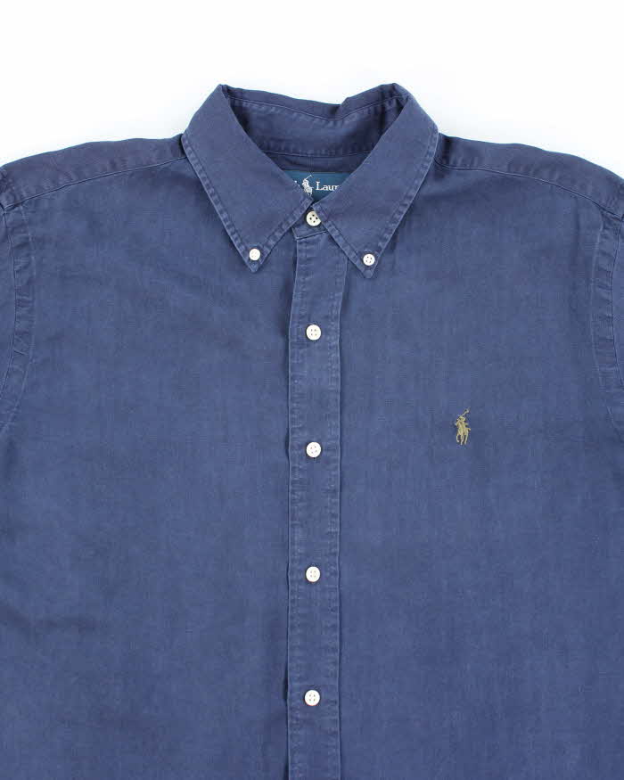 Vintage Ralph Lauren Linen Long Sleeve Shirt - L
