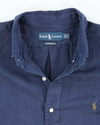 Vintage Ralph Lauren Linen Long Sleeve Shirt - L
