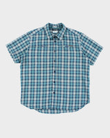 Vintage Columbia Checked Short Sleeve Shirt - L
