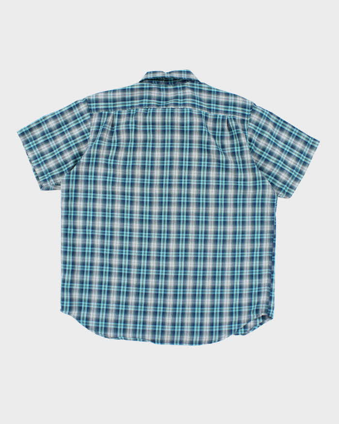 Vintage Columbia Checked Short Sleeve Shirt - L
