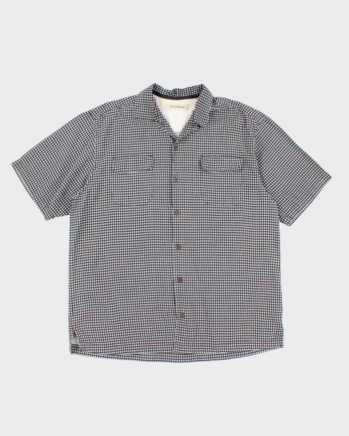Vintage Tommy Bahama Silk Checked Short Sleeve Shirt - L