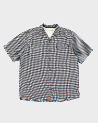 Vintage Tommy Bahama Silk Checked Short Sleeve Shirt - L