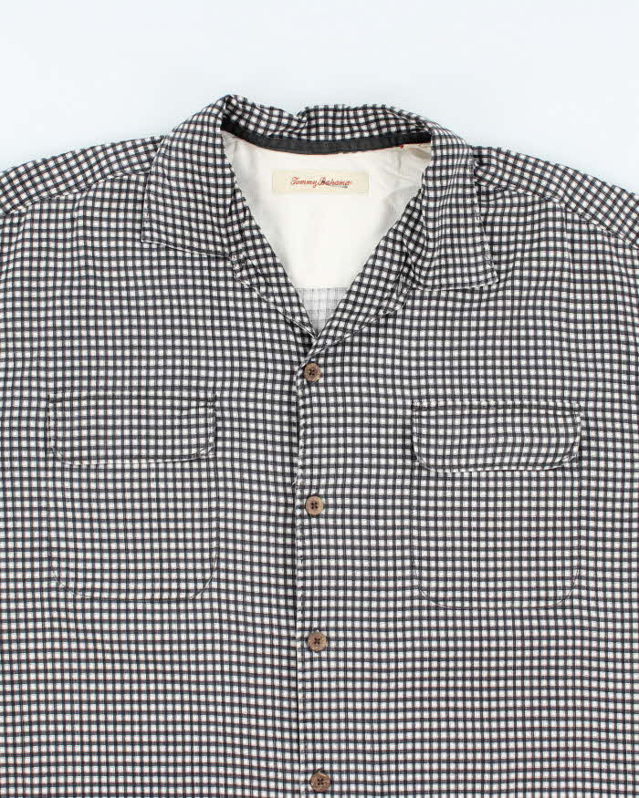 Vintage Tommy Bahama Silk Checked Short Sleeve Shirt - L