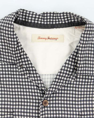 Vintage Tommy Bahama Silk Checked Short Sleeve Shirt - L
