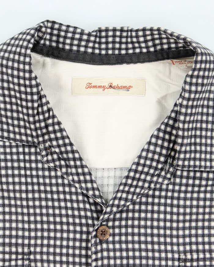 Vintage Tommy Bahama Silk Checked Short Sleeve Shirt - L