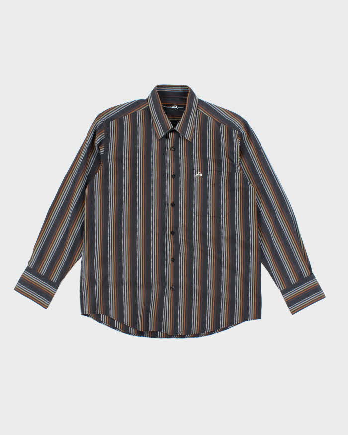 Vintage Roberto Marazzi Stripe Long Sleeve Shirt - L