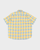 Vintage L.L. Bean Patterned Silk Short Sleeve Shirt - L