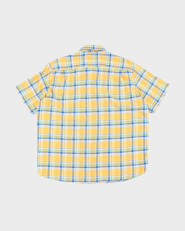Vintage L.L. Bean Patterned Silk Short Sleeve Shirt - L