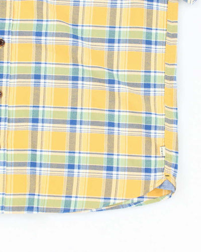 Vintage L.L. Bean Patterned Silk Short Sleeve Shirt - L