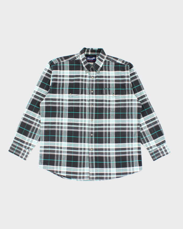 Vintage Wrangler Heavyweight Button Up Flannel Shirt - XL