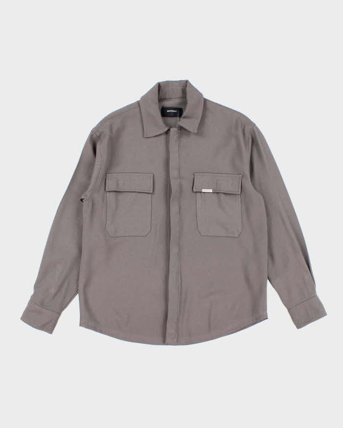 Represent Heavyweight Long-sleeve Button Up Shirt - L