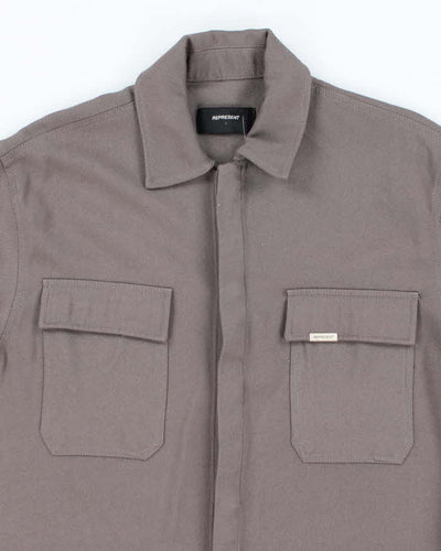 Represent Heavyweight Long-sleeve Button Up Shirt - L