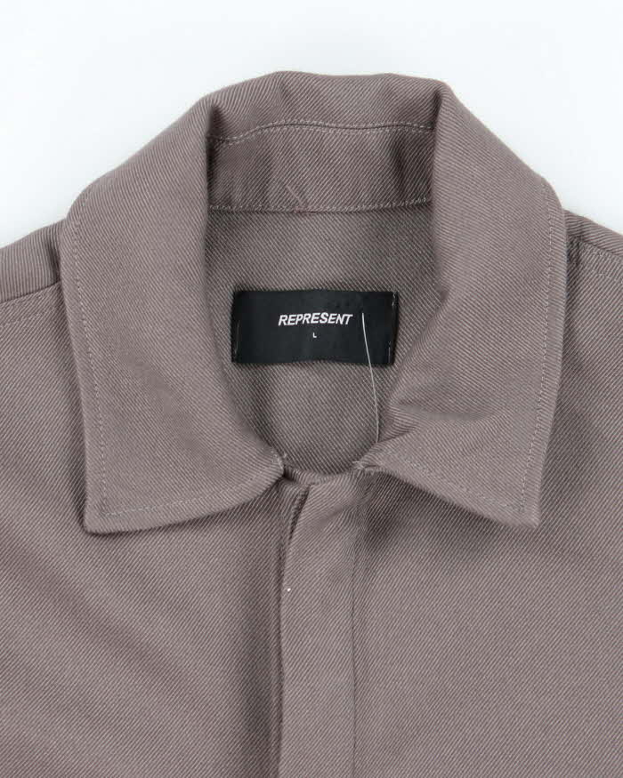 Represent Heavyweight Long-sleeve Button Up Shirt - L