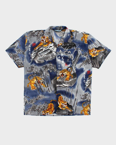 Vintage Y2K Snake Eyes All Over Print Oversized Shirt - XL
