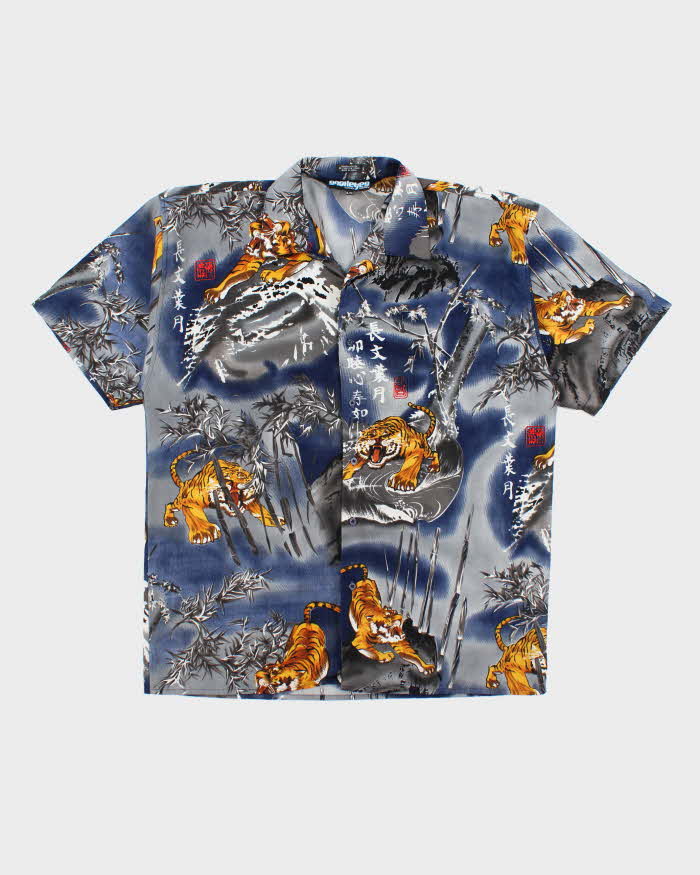 Vintage Y2K Snake Eyes All Over Print Oversized Shirt - XL
