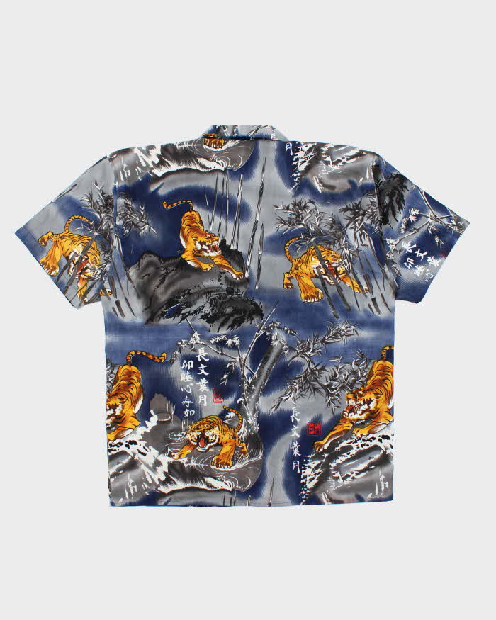 Vintage Y2K Snake Eyes All Over Print Oversized Shirt - XL