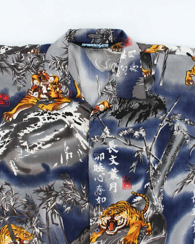 Vintage Y2K Snake Eyes All Over Print Oversized Shirt - XL