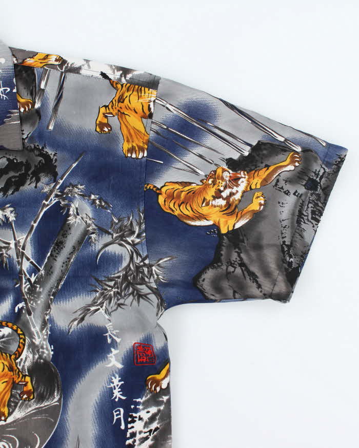 Vintage Y2K Snake Eyes All Over Print Oversized Shirt - XL