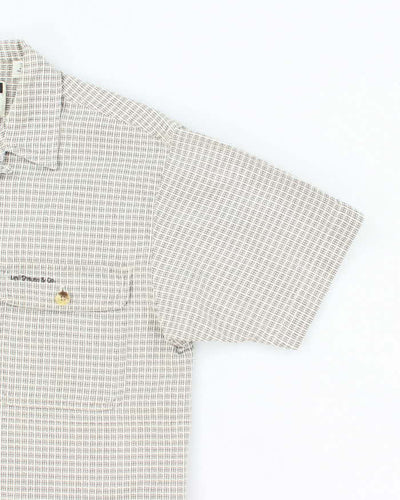 Vintage 90's Levi's Heavyweight Patterned Short Sleeve Shirt - S