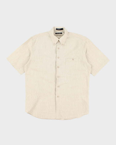 Vintage 2000's Pierre Cardin Patterned Short Sleeve Shirt - L