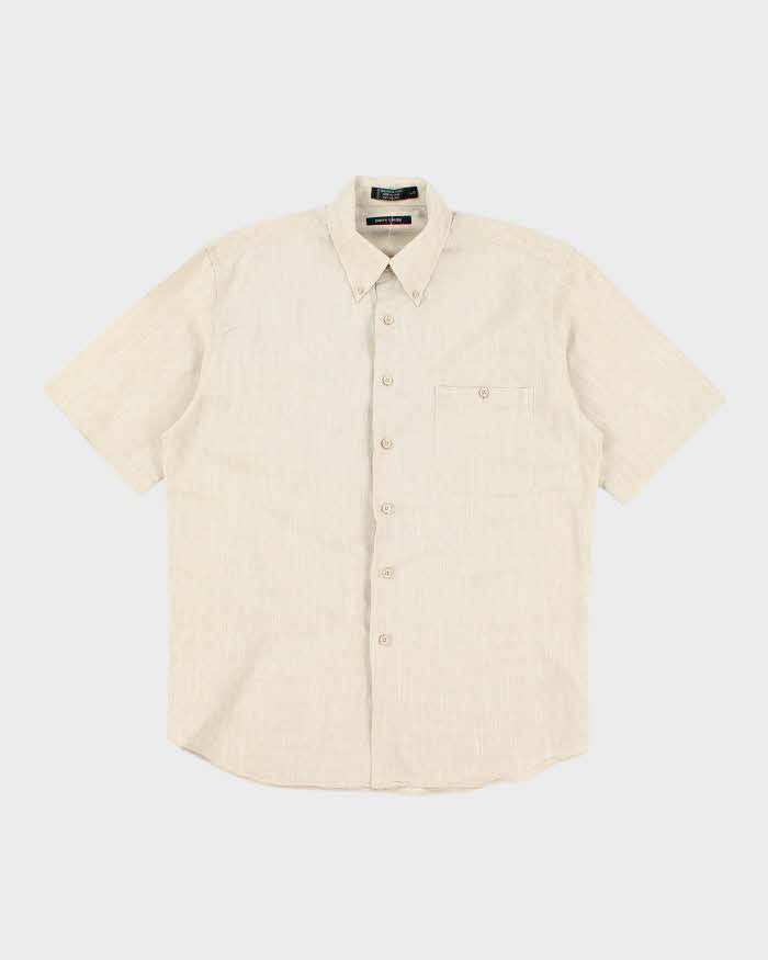 Vintage 2000's Pierre Cardin Patterned Short Sleeve Shirt - L