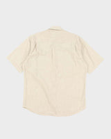 Vintage 2000's Pierre Cardin Patterned Short Sleeve Shirt - L